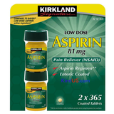  Cách dùng Aspirin 81mg (Low dose) Kirkland - USA 