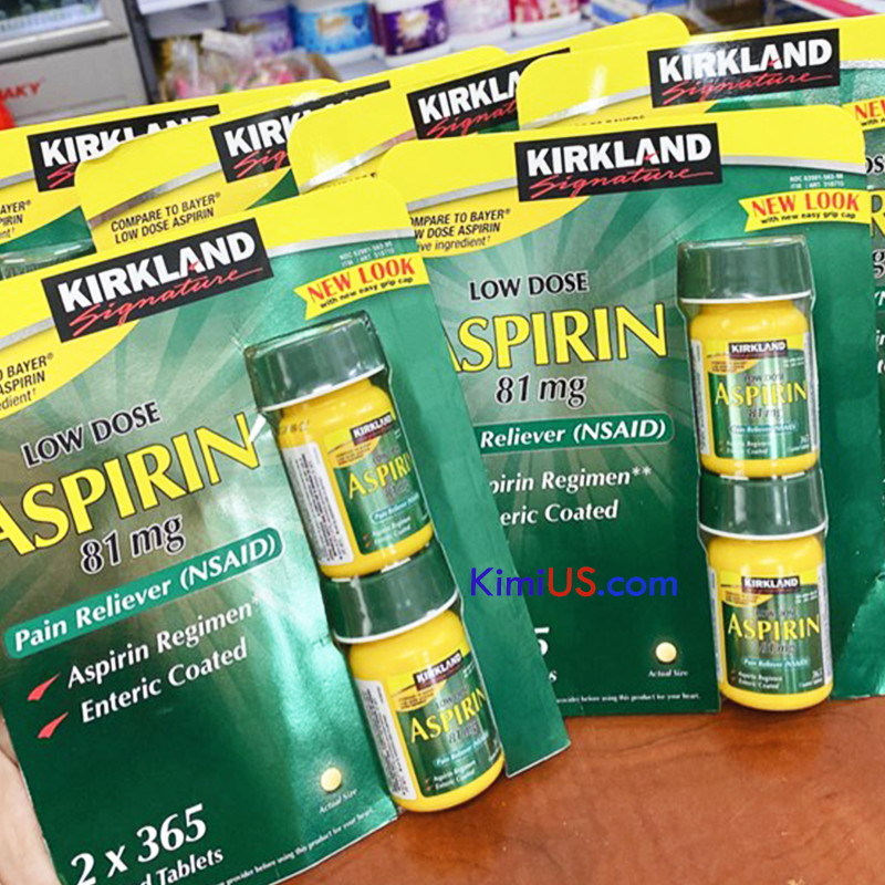 Cách dùng Aspirin 81mg (Low dose) Kirkland - USA