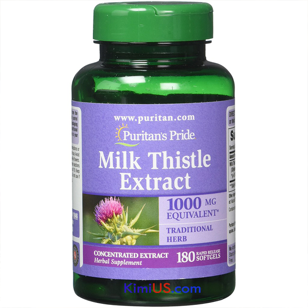  Milk Thistle Extract Puritan’s Pride 1000mg 180 viên - GG 