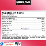  Calcium Magnesium and Zinc with Vitamin D3 Kirkland 500v - Viên uống bổ sung Canxi + Magie + kẽm + Vitamin D3 của Mỹ * 