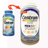  Centrum Silver men 50+ 275 viên - Viên uống bổ sung đa vitamin cho nam trên 50 tuổi của Mỹ 