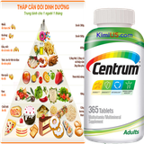  Centrum Adults 425 viên - TPCN bổ sung MultiVitamin/khoáng chất cho người lớn tốt nhất của Mỹ 