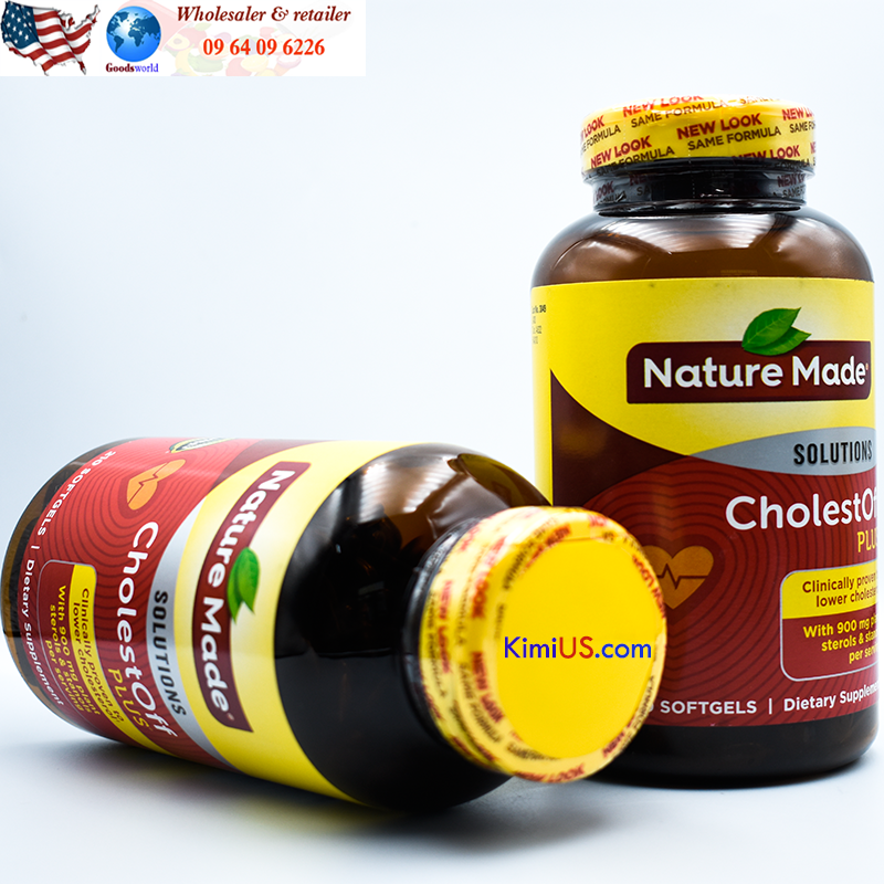 CholestOff Plus Nature Made 210v - Viên uống giảm Cholesterol, hỗ trợ tim mạch của Mỹ