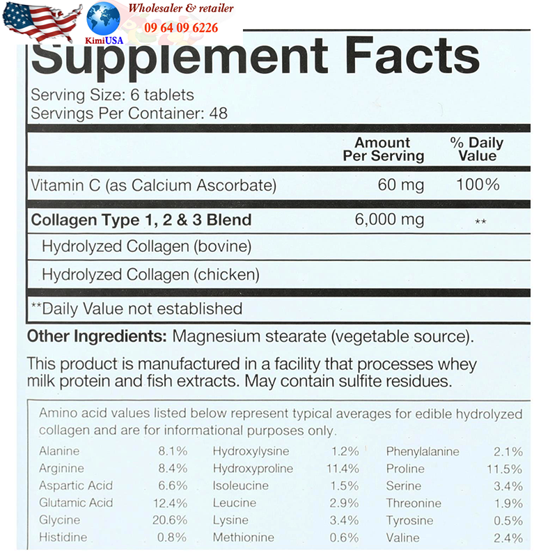 Collagen Youtheory Type 1,2&3 390 viên - Viên uống trắng da, chống lão hóa da, tàn nhang, bổ xương khớp của Mỹ