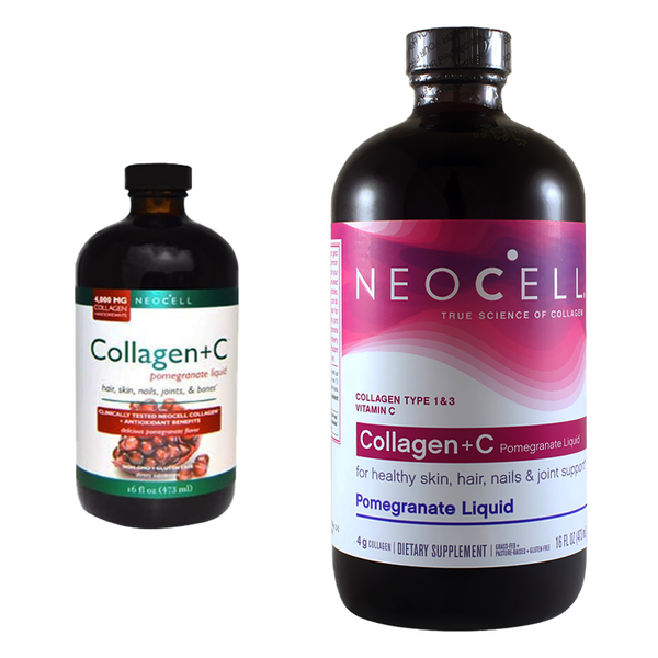  Nước collagen lựu làm chậm trình LH da - Neocell Collagen +C  473ml của Mỹ - GG 