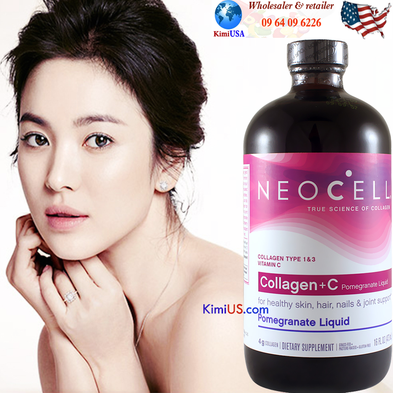 Neocell Collagen +C 473ml - Nước collagen làm chậm trình lão hóa cao cấp của Mỹ