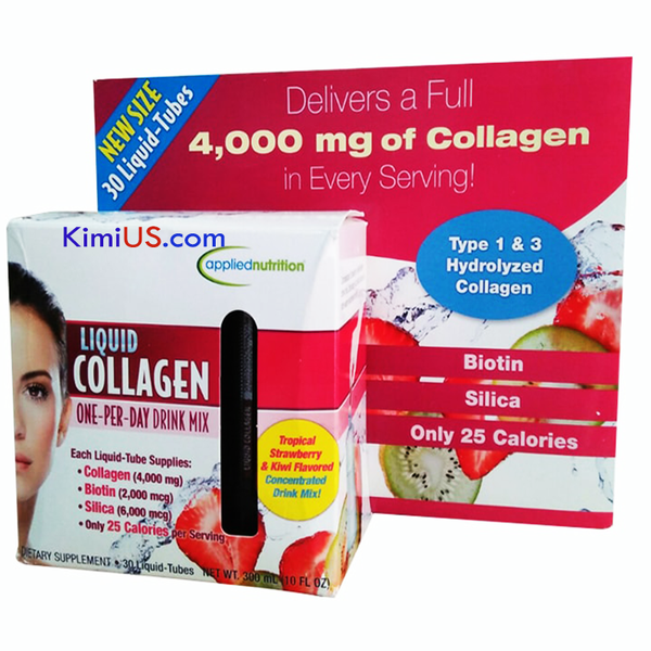  Nước uống đẹp da Liquid Collagen 4000mg 30 tuýp  của Mỹ - GG 