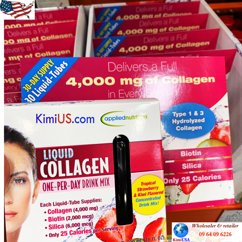 Nước uống đẹp da Liquid Collagen 4000mg 30 tuýp của Mỹ