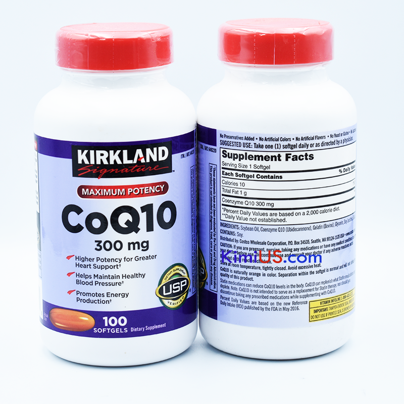 Co.Q10 300mg Kirkland 100 viên của Mỹ - GG