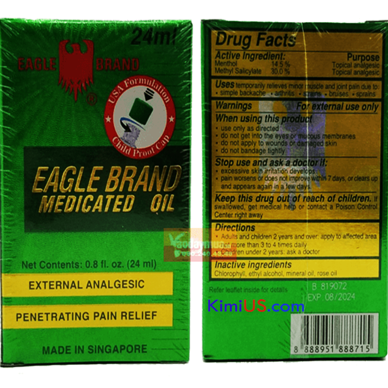 Dầu xanh con Ó 24ml - Dầu nội địa Mỹ