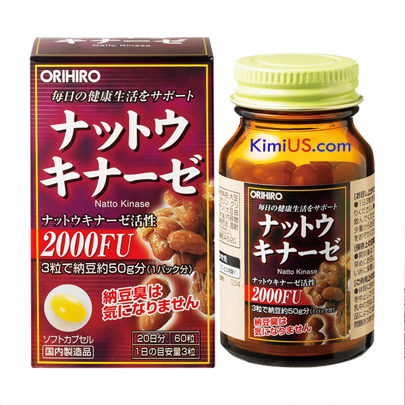 Viên uống hỗ trợ điều trị tai biến Nattokinase 2000FU Orihiro - Nhật Bản