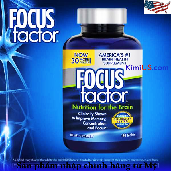  Focus Factor Nutrition for the Brain 180 viên - Viên uống bổ não của Mỹ 