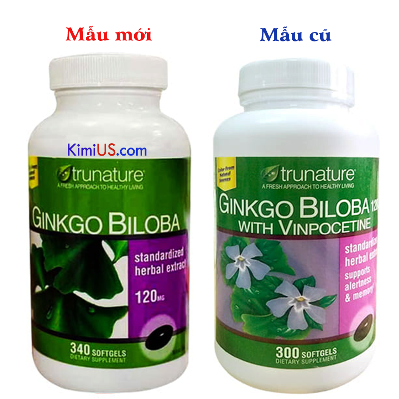  Ginkgo Biloba Trunature 120mg 340 viên của Mỹ - GG 