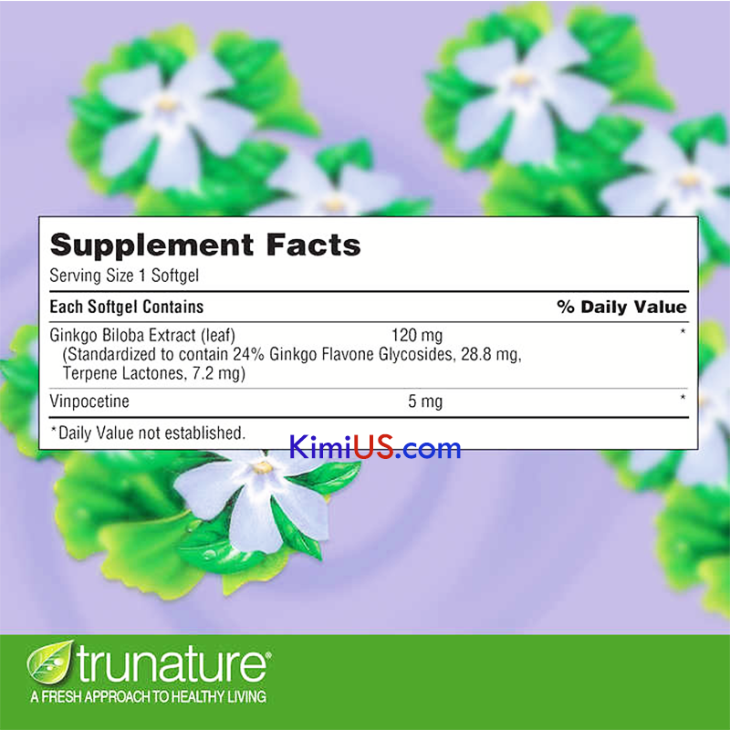 Ginkgo Biloba Trunature 120mg 340 viên của Mỹ - GG