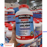  Glucosamine HCI 1500mg with MSM  kirkland 375 viên - Viên uống bổ xương khớp của Mỹ. 