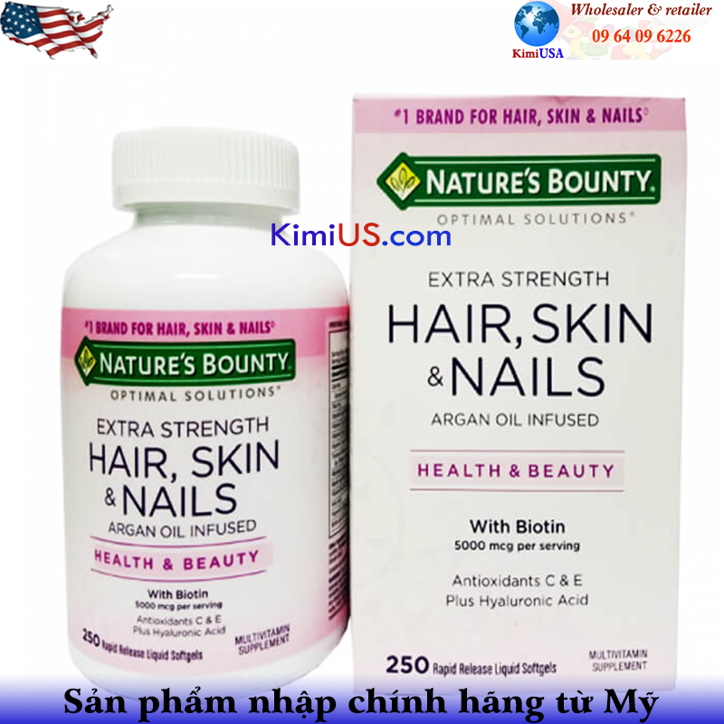 Viên uống Hair Skin & Nails của Nature's Bounty 150 viên tốt ra sao?