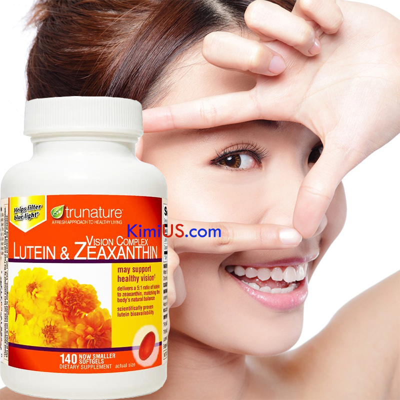 Viên bổ mắt Trunature Vision Complex Lutein & Zeaxanthin 140 viên của Mỹ - GG