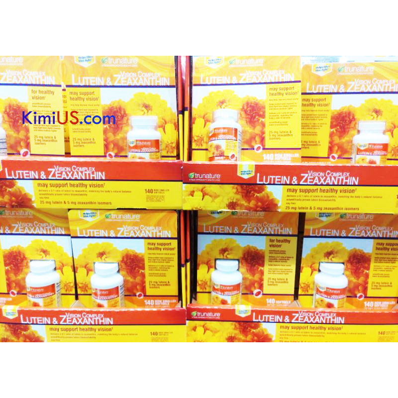 Viên bổ mắt Trunature Vision Complex Lutein & Zeaxanthin 140 viên của Mỹ - GG