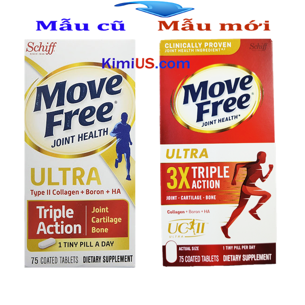  Viên uống bổ xương khớp Schiff Move Free Ultra Triple Action 75 viên của Mỹ 