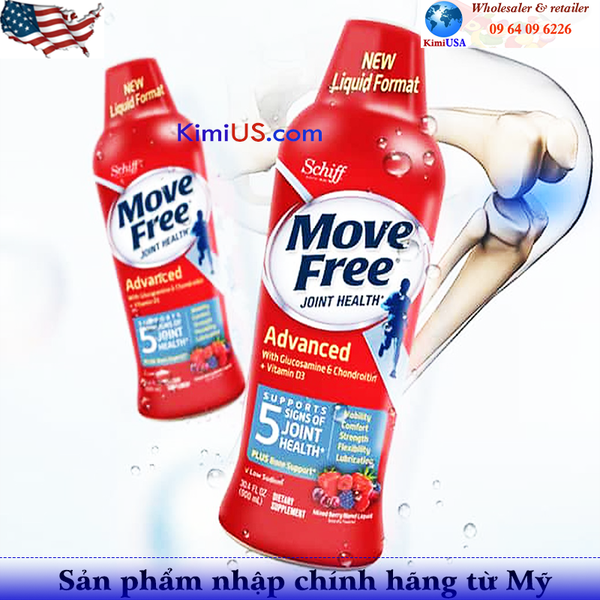  Nước uống bổ xương khớp Schiff Move Free Advanced Glucosamine Chondrotin Vitamin D3 900ml của Mỹ 