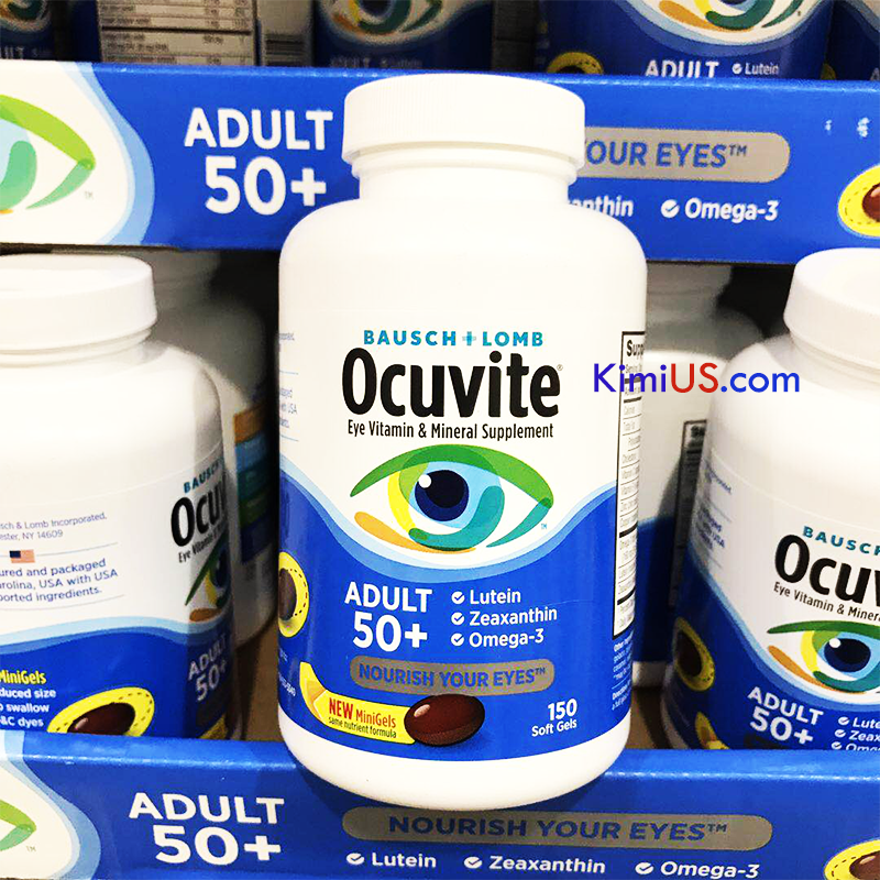 Viên uống bổ mắt cho người trên 50 tuổi - Ocuvite Adult 50+ 150 viên của Mỹ - GG