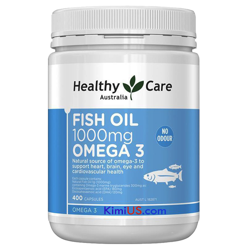Dầu cá tự nhiên Fish Oil Omega-3 1000mg 400 viên của Úc - GG