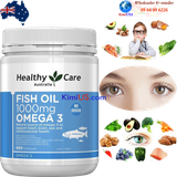  Dầu cá tự nhiên Healthy Care Fish Oil Omega-3 1000mg 400 viên của Úc 