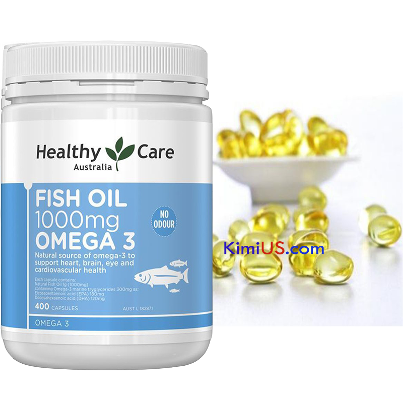 Dầu cá tự nhiên Fish Oil Omega-3 1000mg 400 viên của Úc - GG
