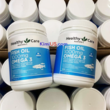  Dầu cá tự nhiên Healthy Care Fish Oil Omega-3 1000mg 400 viên của Úc 