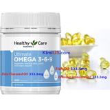 Omega 3-6-9 HealthyCare Ultimate 200 Viên chính hãng - Úc 