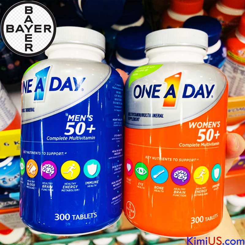 One A Day Men 50+ Health Formula - Viên uống tăng cường sức khỏe, đề kháng cho nam của Mỹ