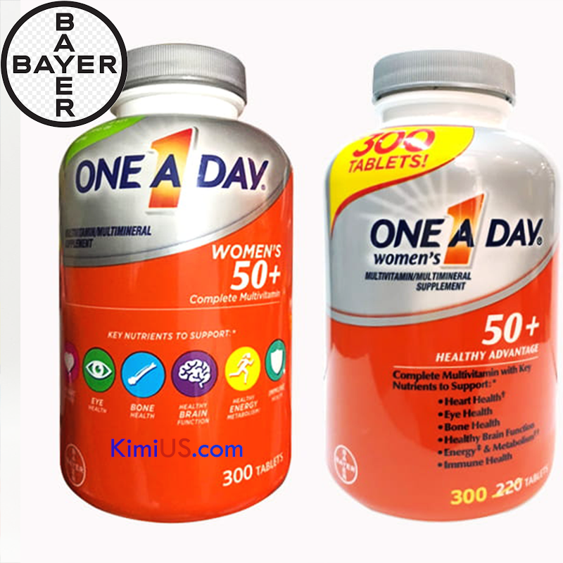 One A Day Women 50+ 300 viên - Viên uống tăng cường sức khỏe đề kháng cho nữ trên 50 tuổi của Mỹ