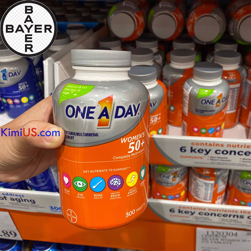 One A Day Women 50+ 300 viên - Viên uống tăng cường sức khỏe đề kháng cho nữ trên 50 tuổi của Mỹ