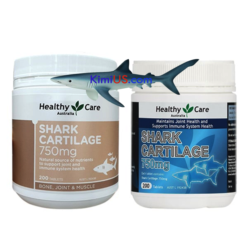 Vi sụn cá mập Shark Cartilage 750mg 200 viên Healthy Care của Úc