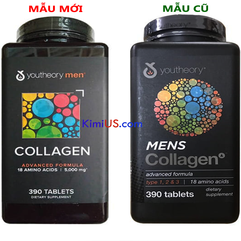  Collagen cho nam giới - Collagen Youtheory MEN 390 viên - GG 