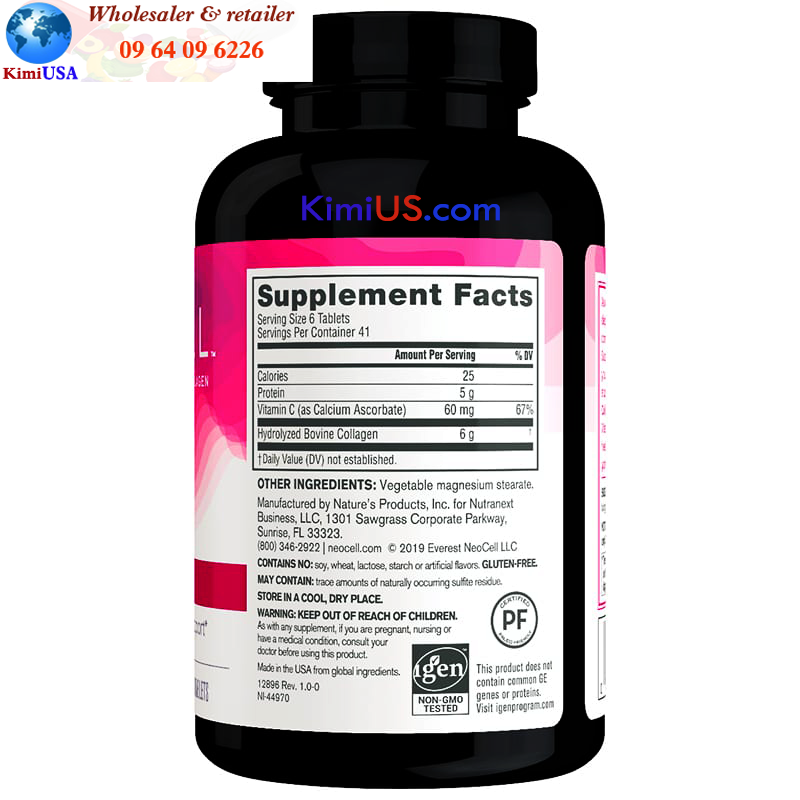 Super Collagen Neocell +C 6.000mg Type 1&3 360 Viên của Mỹ, giá tốt nhất - GG