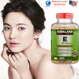  Vitamin E 400 I.U Kirkland 500v - viên uống giữ ẩm, làm sáng và ngăn ngừa nếp nhăn da của Mỹ 