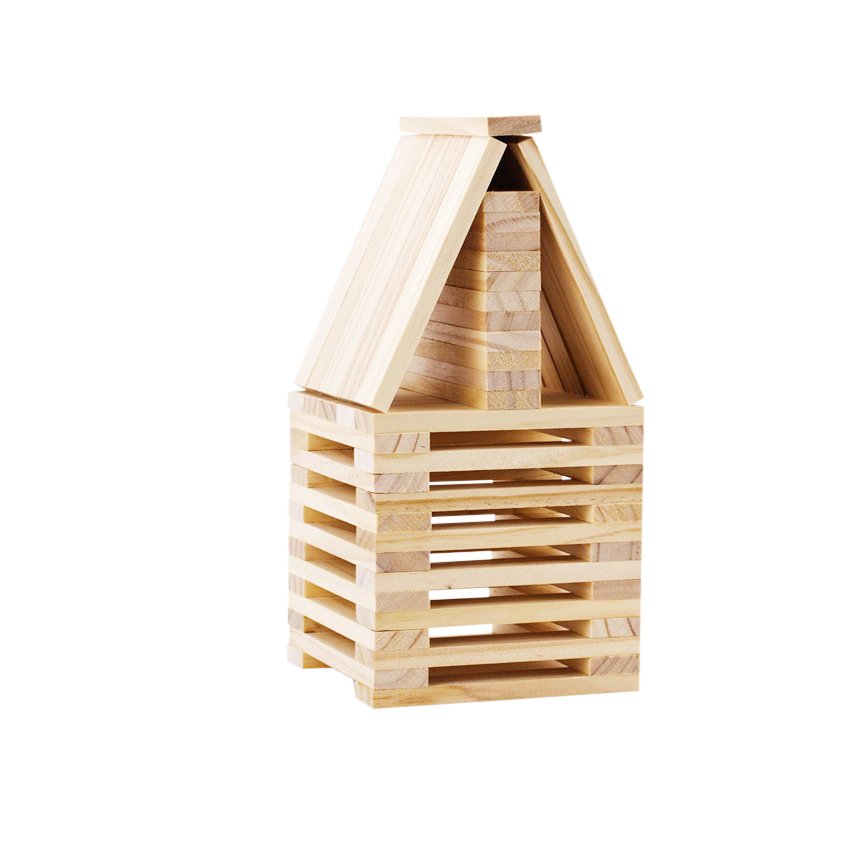 Đồ chơi gỗ xếp hình sáng tạo Colligo 10213A (50 thanh)