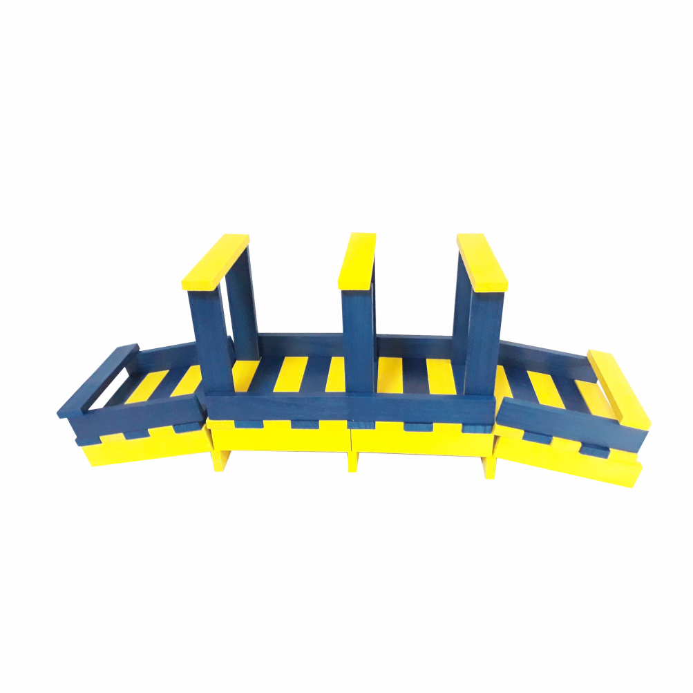 Đồ chơi gỗ xếp hình sáng tạo Colligo 10313Y-B (50 thanh màu)