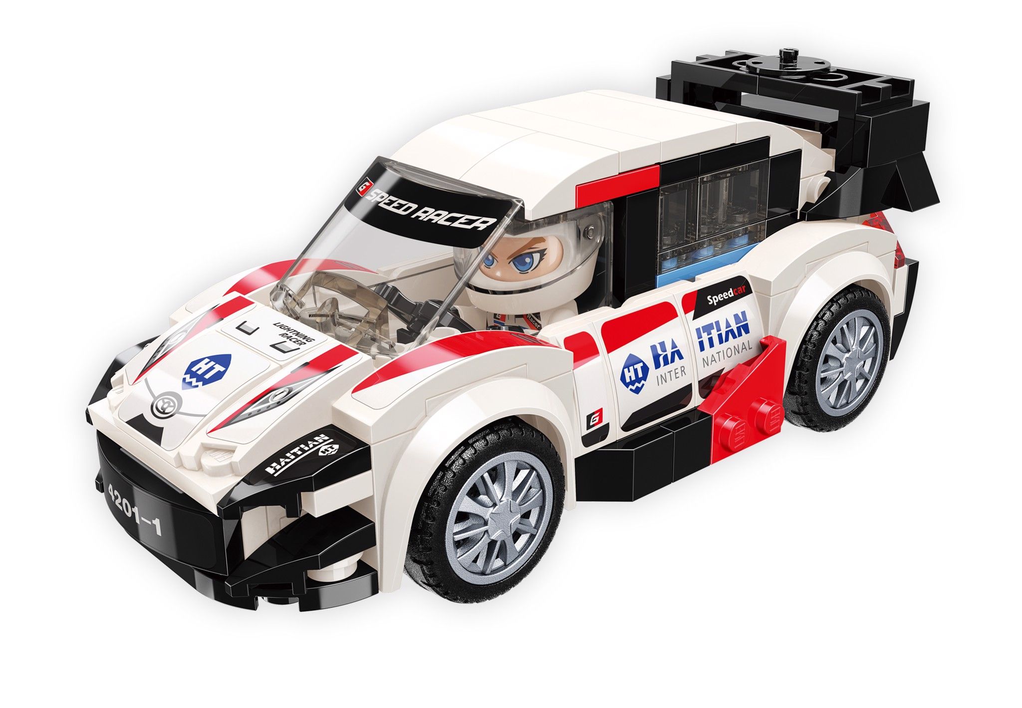 Đồ chơi lắp ráp Xe đua tốc độ Aurora WRC-11 Qman 4201-1 (189 chi tiết)