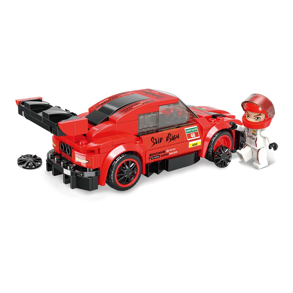 Đồ chơi lắp ráp Xe đua tốc độ Red Light GT-07 Qman 4201-2 (202 chi tiết)