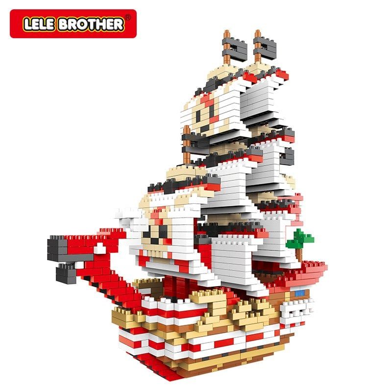 Đồ chơi lắp ráp NHÂN VẬT GIẢ TƯỞNG Red Force Red Haired Shanks Once Piece Lele Brother 8268