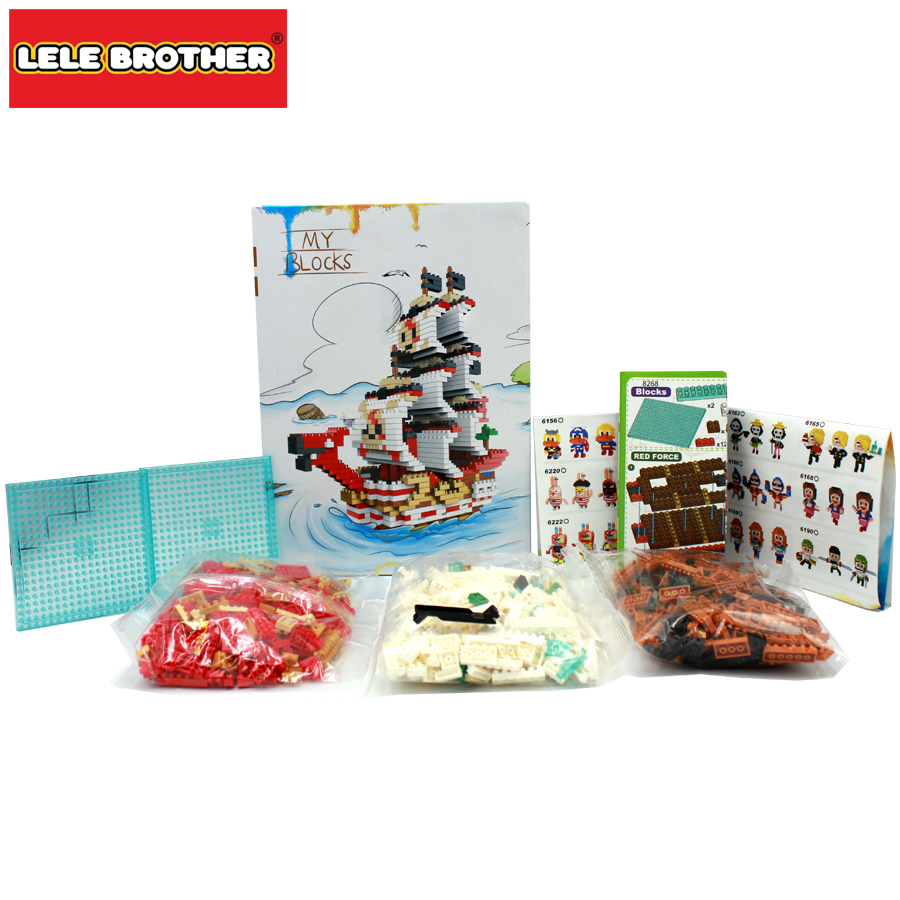 Đồ chơi lắp ráp NHÂN VẬT GIẢ TƯỞNG Red Force Red Haired Shanks Once Piece Lele Brother 8268