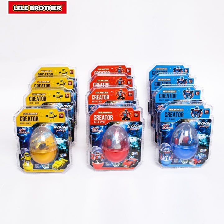 Bộ lắp ráp chiến binh hình trứng Lele Brother 8511