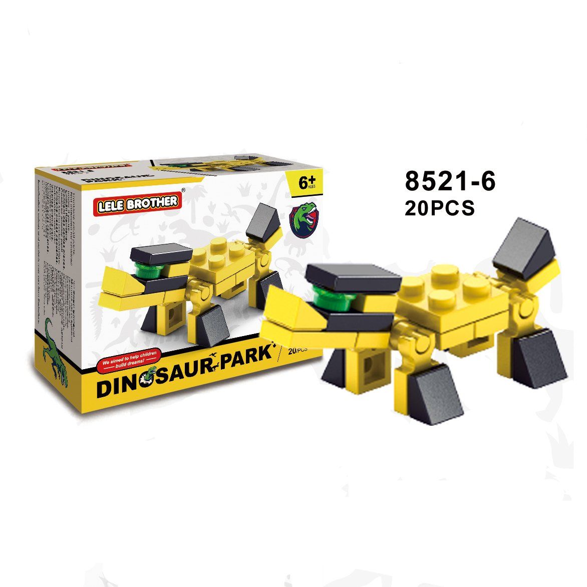 Hộp lẻ bộ lắp ráp Công viên Khủng long - Lele Brother - Jurasic Park 8521