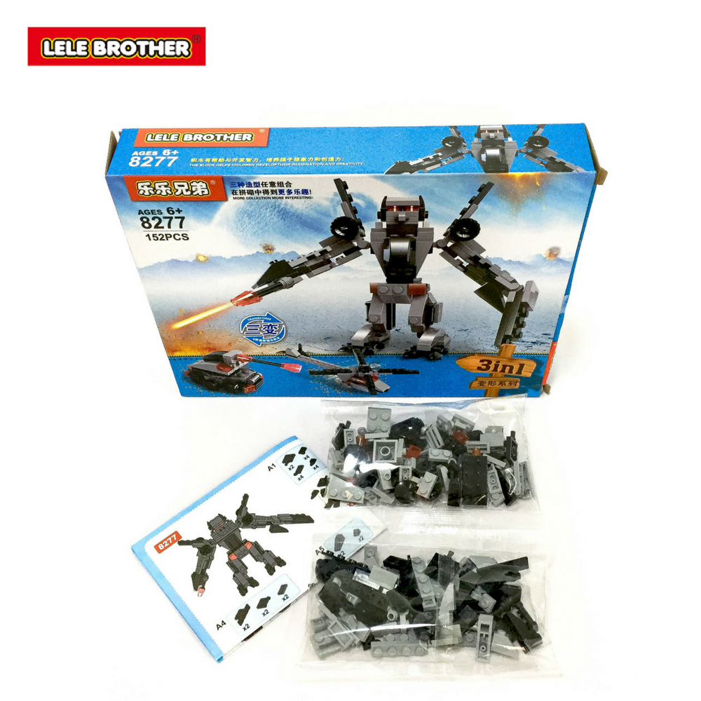 Bộ lắp ráp Wheeljack - Lele Brother - TRANSFORMER FIGHTER - 3in1 - 8277
