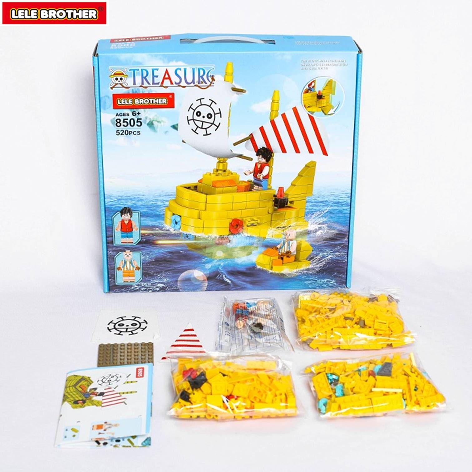 Đồ chơi lắp ráp SUBMARINE - Lele Brother - ONE PIECE PIRATE SHIP - 8505