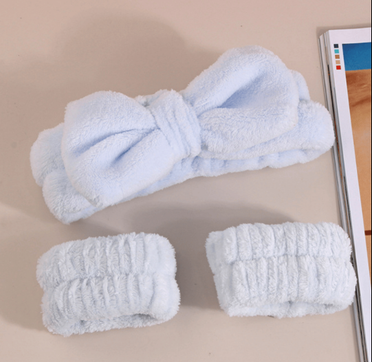 Set băng đô kèm scrunchies rửa mặt 49k