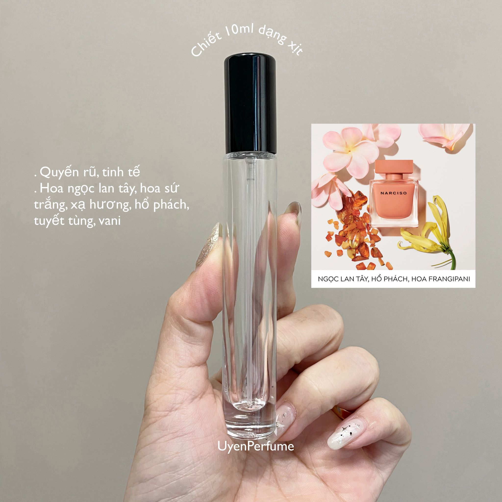 Chiết 10ml Nar Ambree cam
