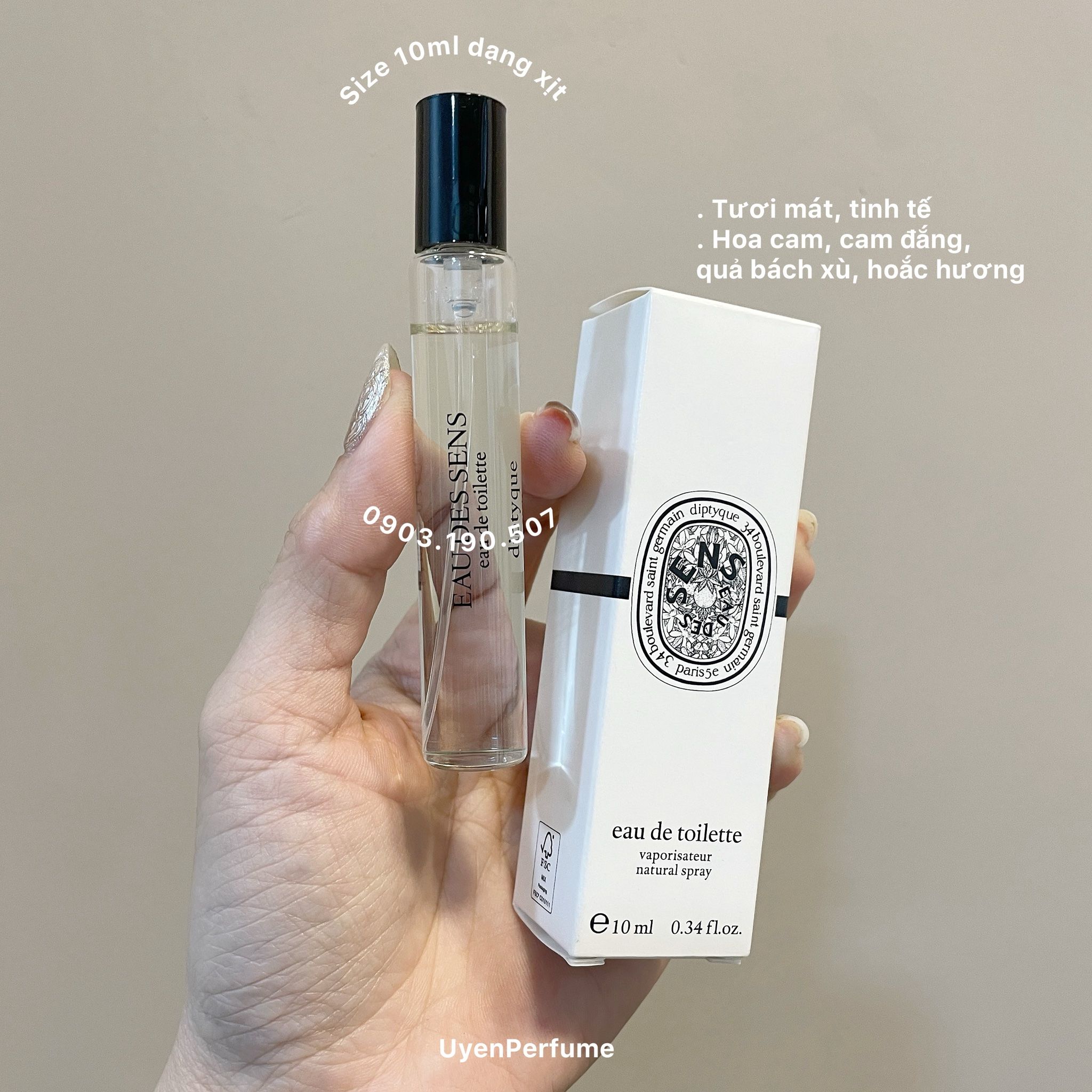 Diptyque Eau Des Sens 10ml